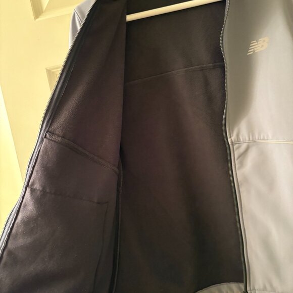 Grey New Balance Zip-Up Fleece-Line Jacket - Picture 9 of 9